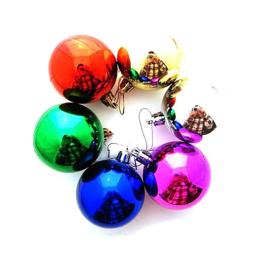 6Pcs Modern Christmas Balls Baubles Party Xmas Tree Decorations Hanging Ornament