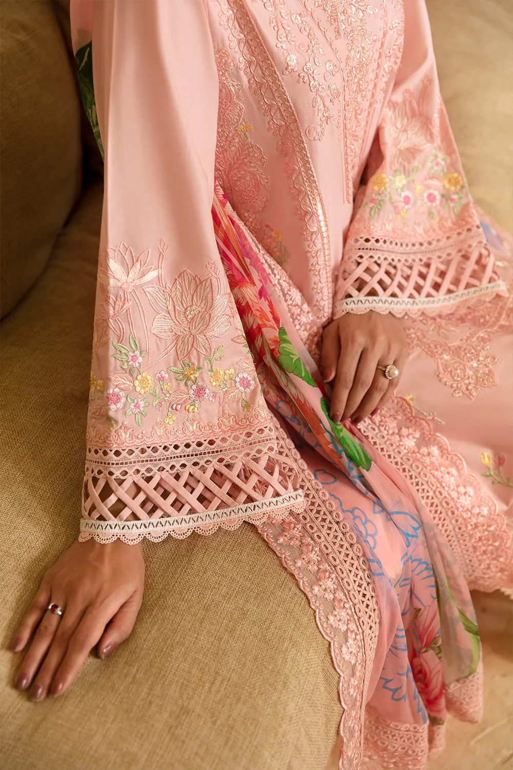 Azure Luxe Premium Cambric Cotton Collection – Luminous Pearl