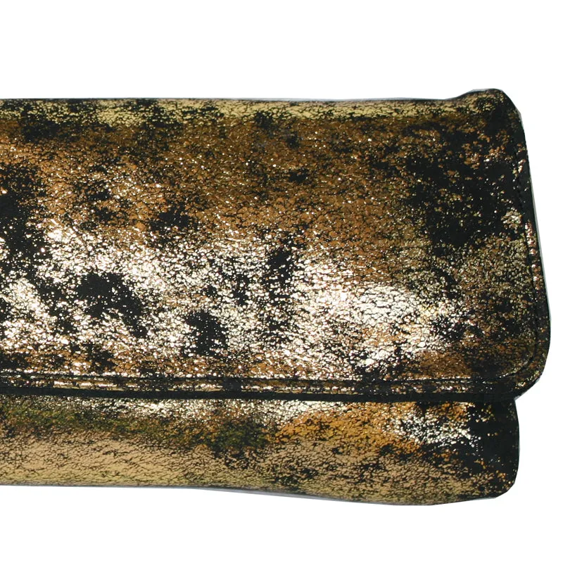 Baguette Clutch  - Smoky Gold Metallic