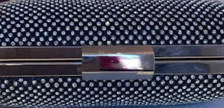 Black and Silver Sparkly Bag