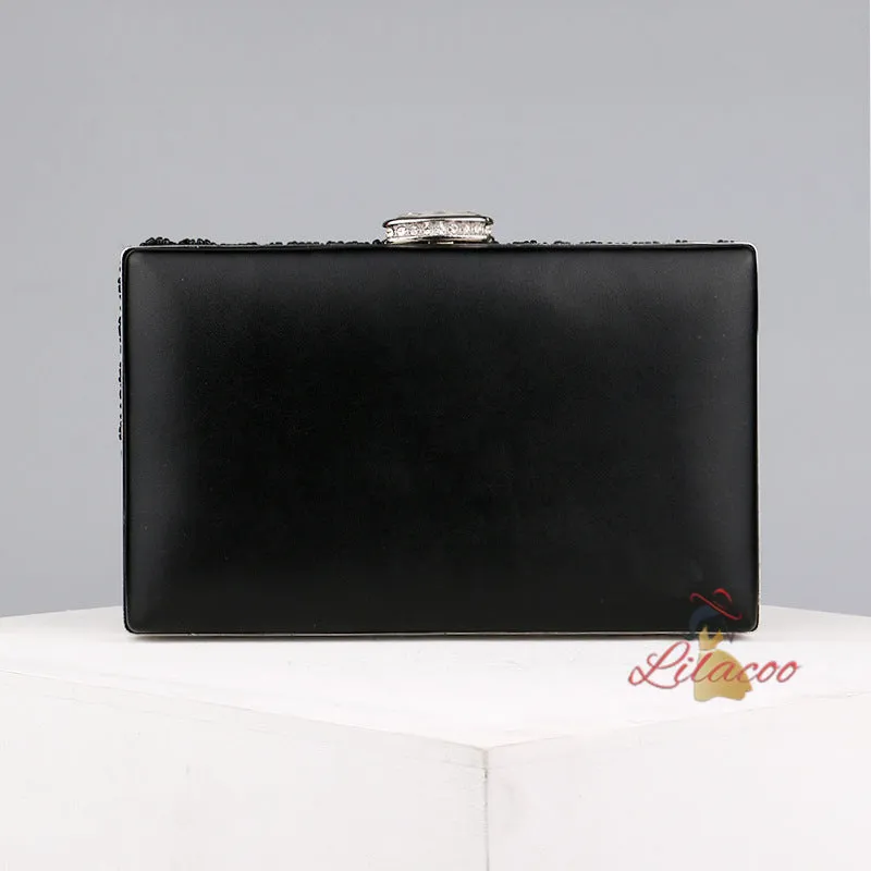 Black Beading Evening Bags