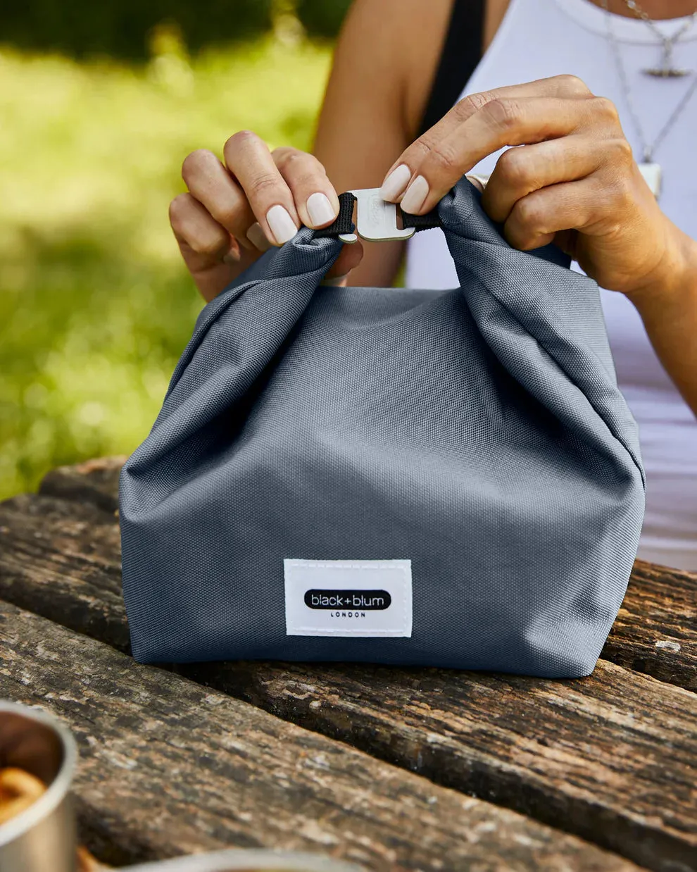 Black Blum Lunch Bag | Slate