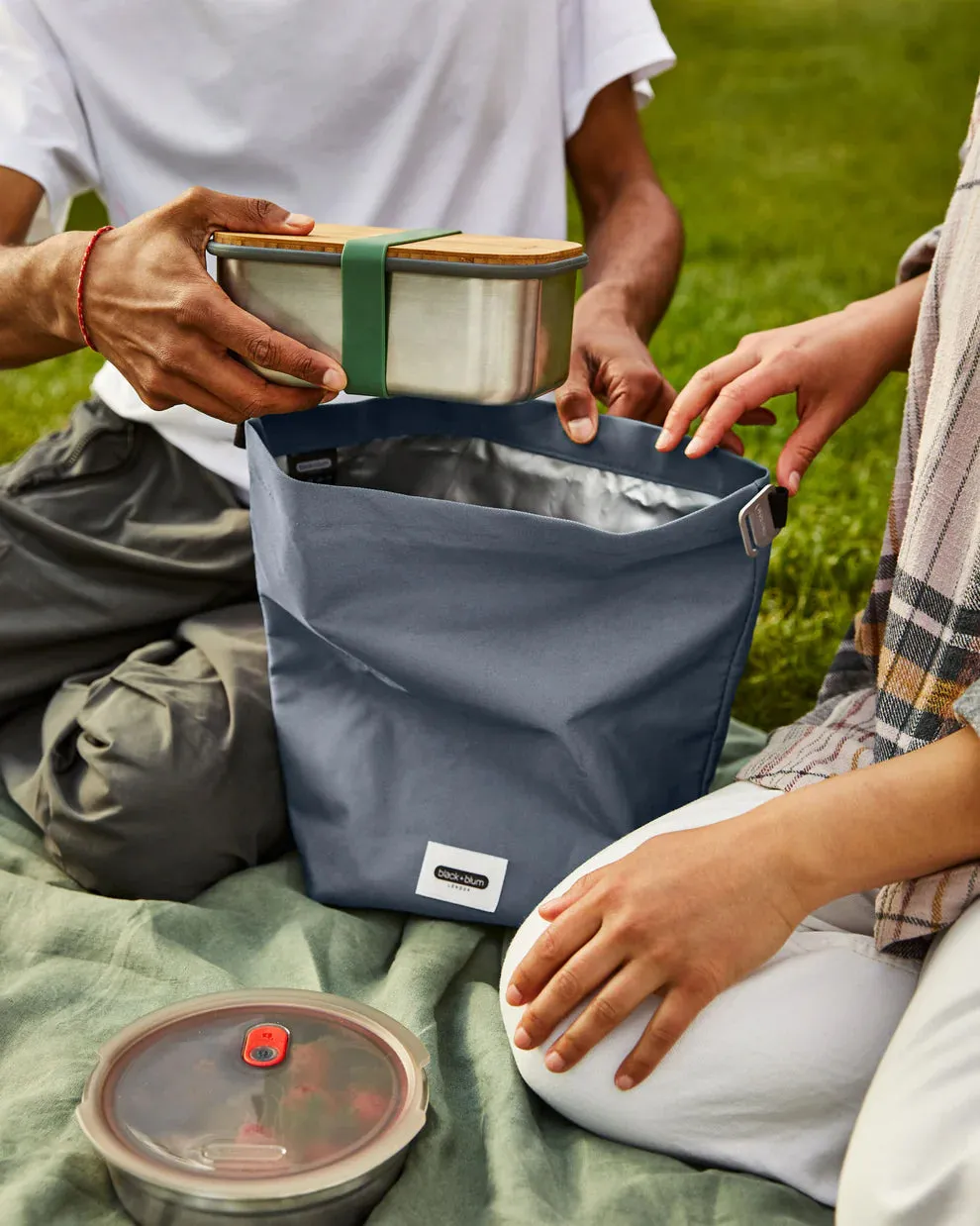 Black Blum Lunch Bag | Slate