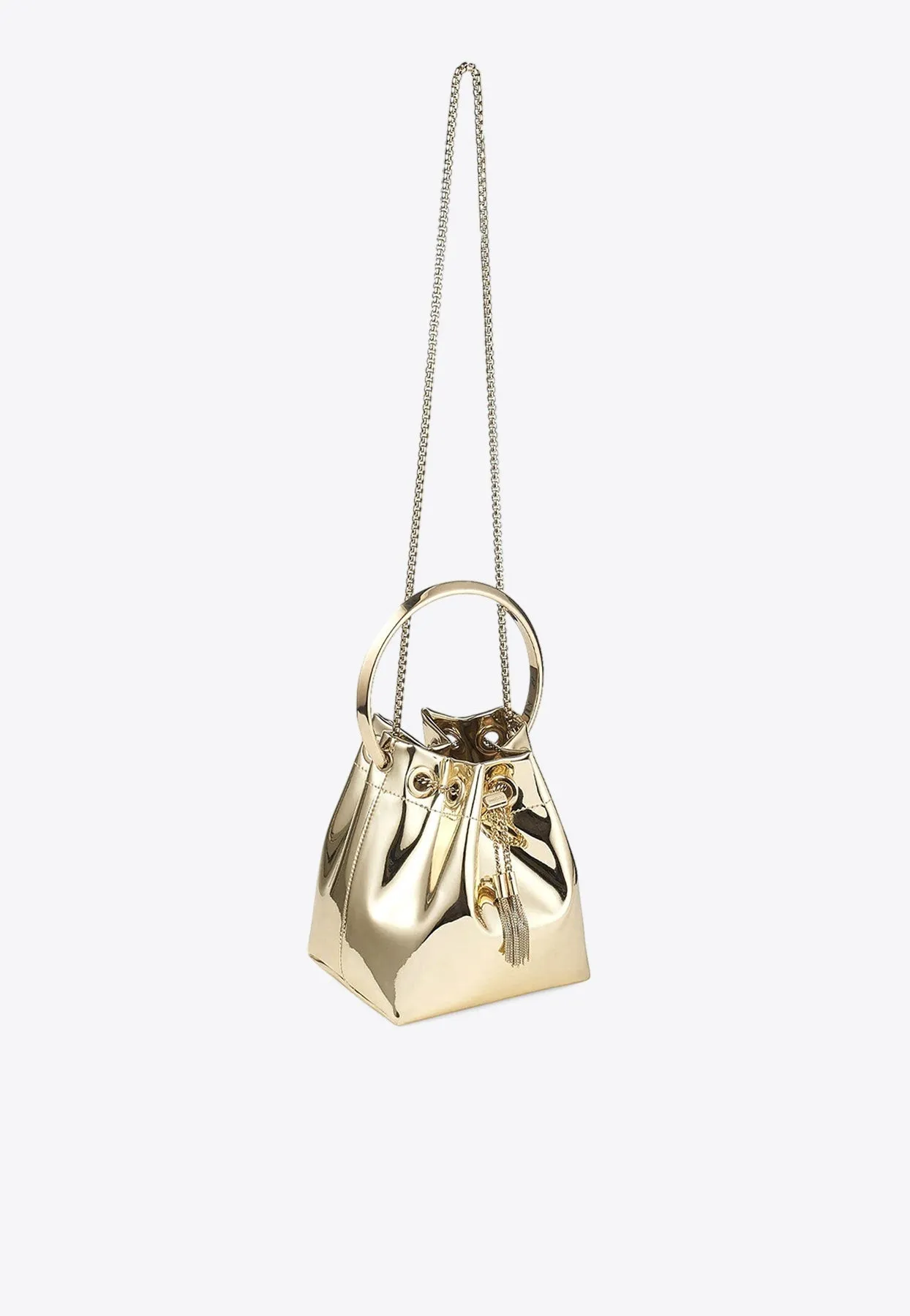 Bon Bon Mirrored-Effect Bucket Bag