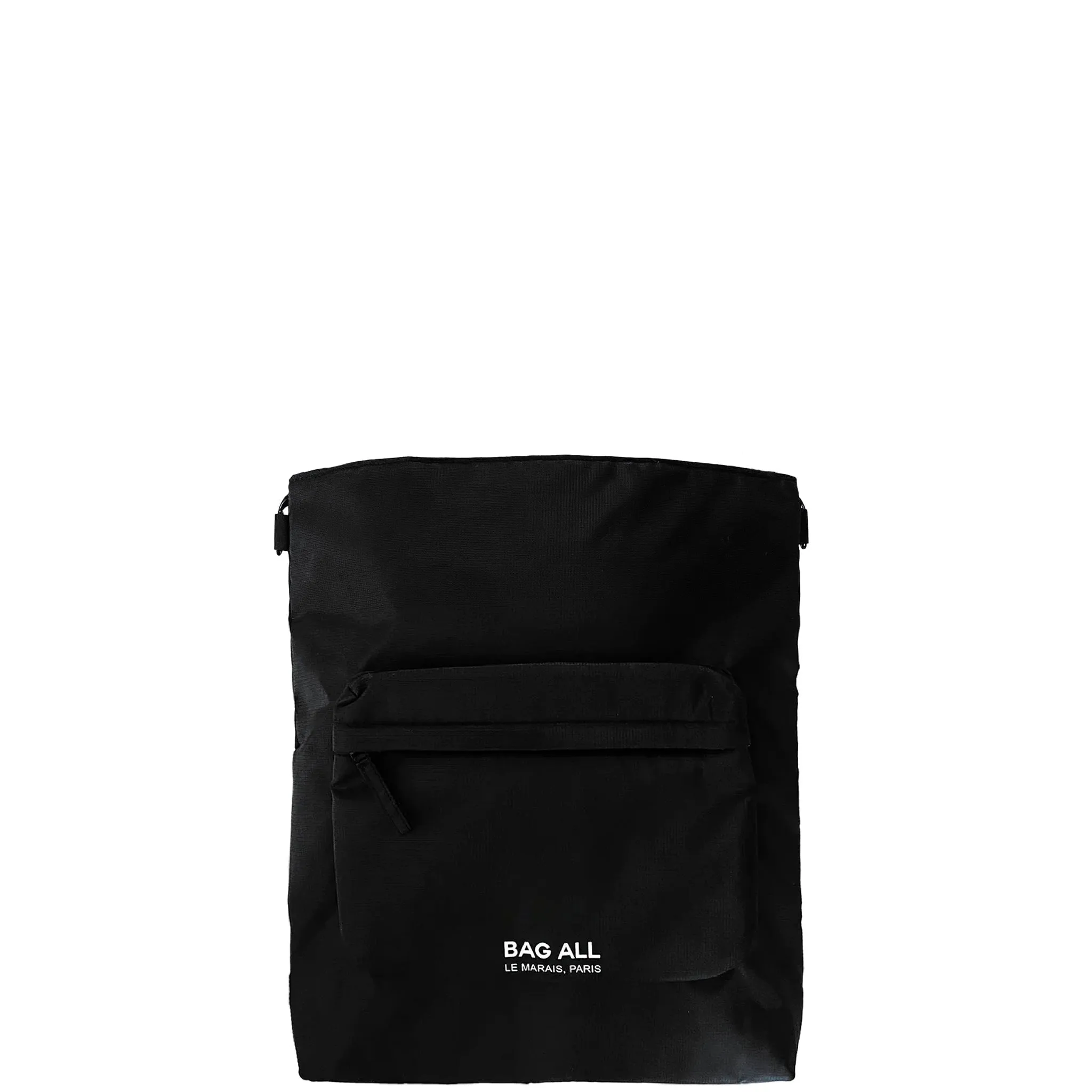City Backpack/Tote, Padded, Recycled Nylon, Black, Paris