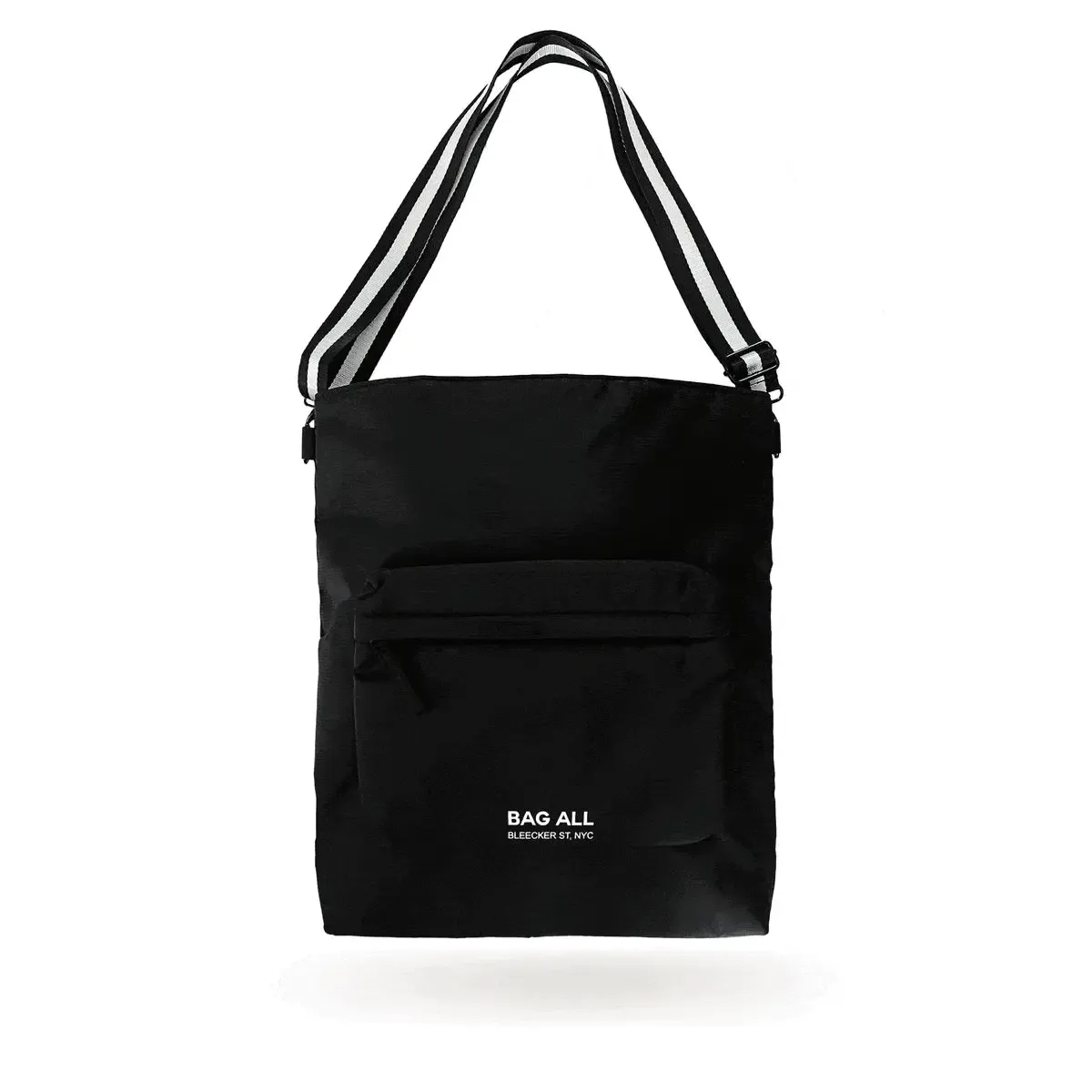 City Backpack/Tote, Padded, Recycled Nylon, Black, Paris