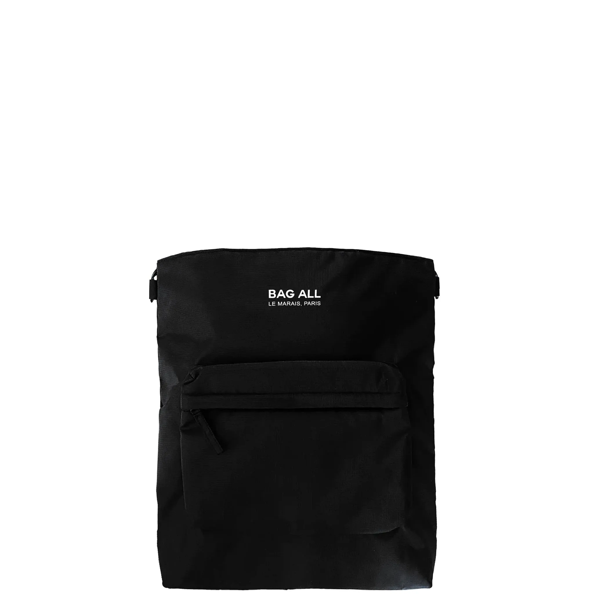 City Backpack/Tote, Padded, Recycled Nylon, Black, Paris