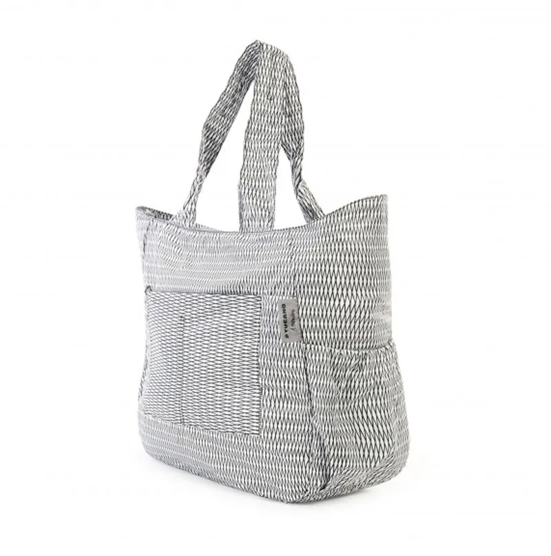 compatto shopper bag by mendini white