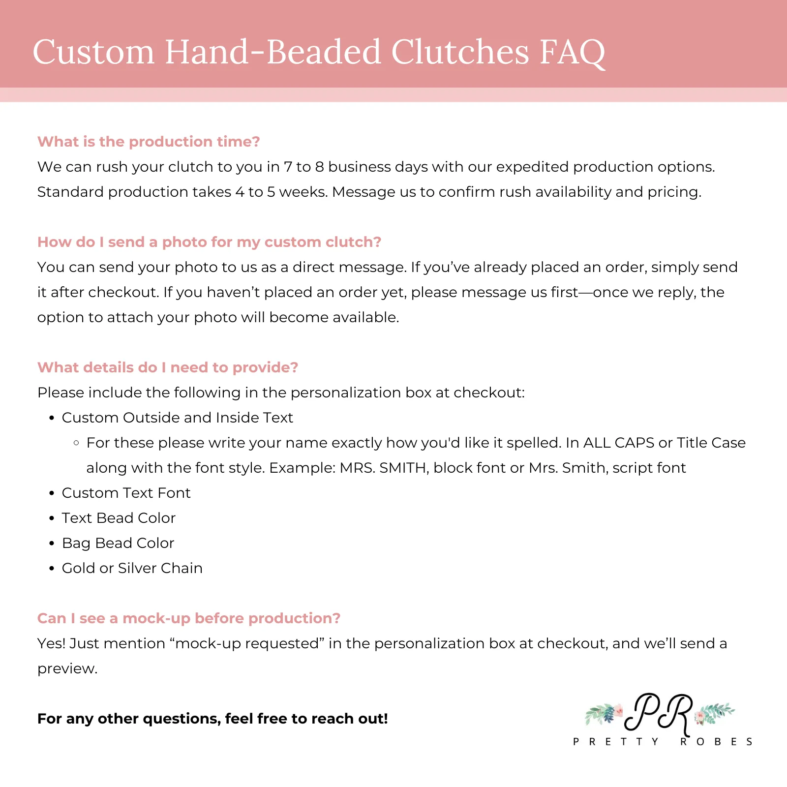 Custom Envelope Wedding Clutch Bag (ENV)