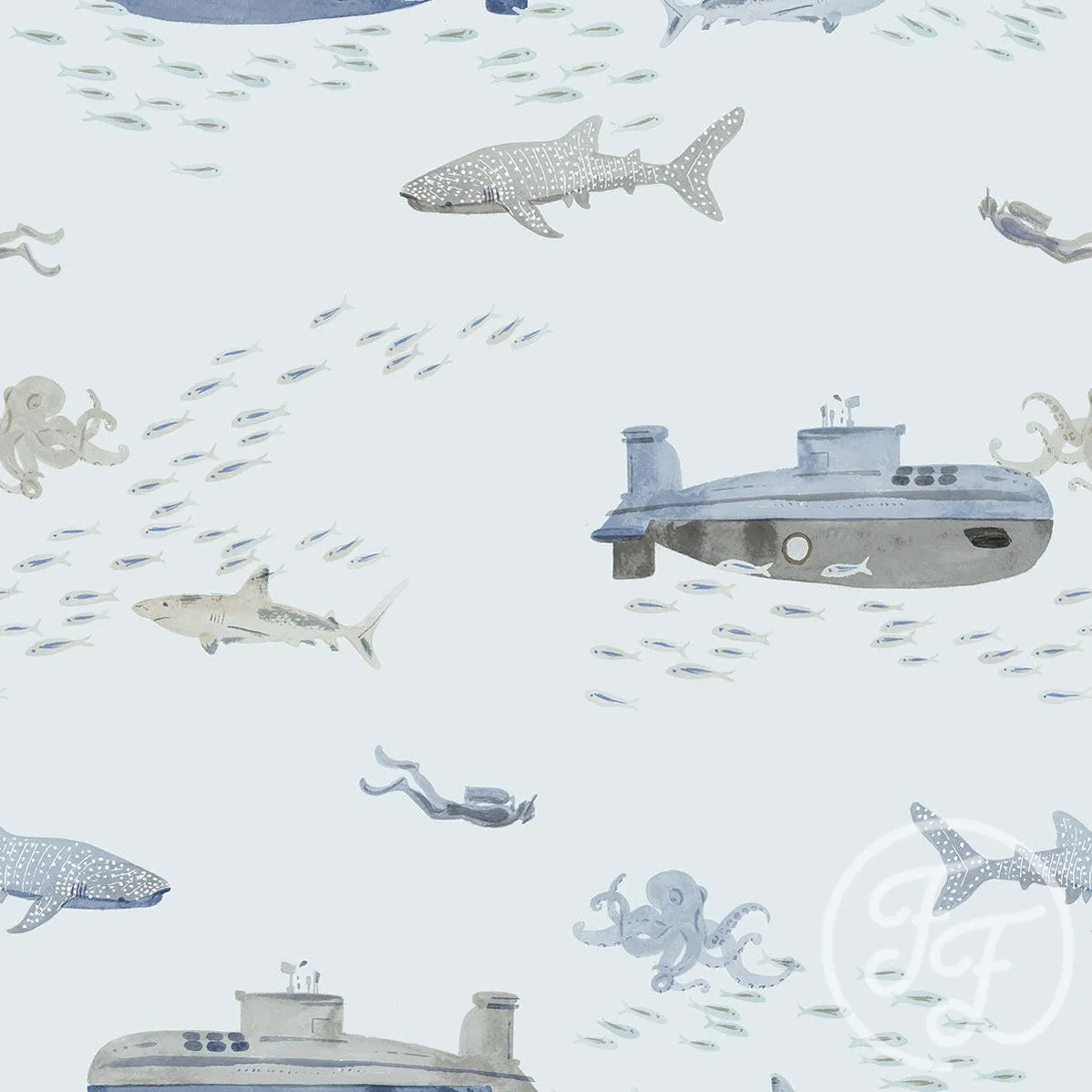 Deep Sea Diving Blue