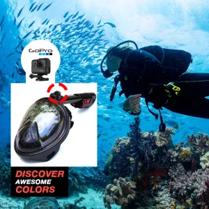 Diving Full Face Mask with GoPro hookup