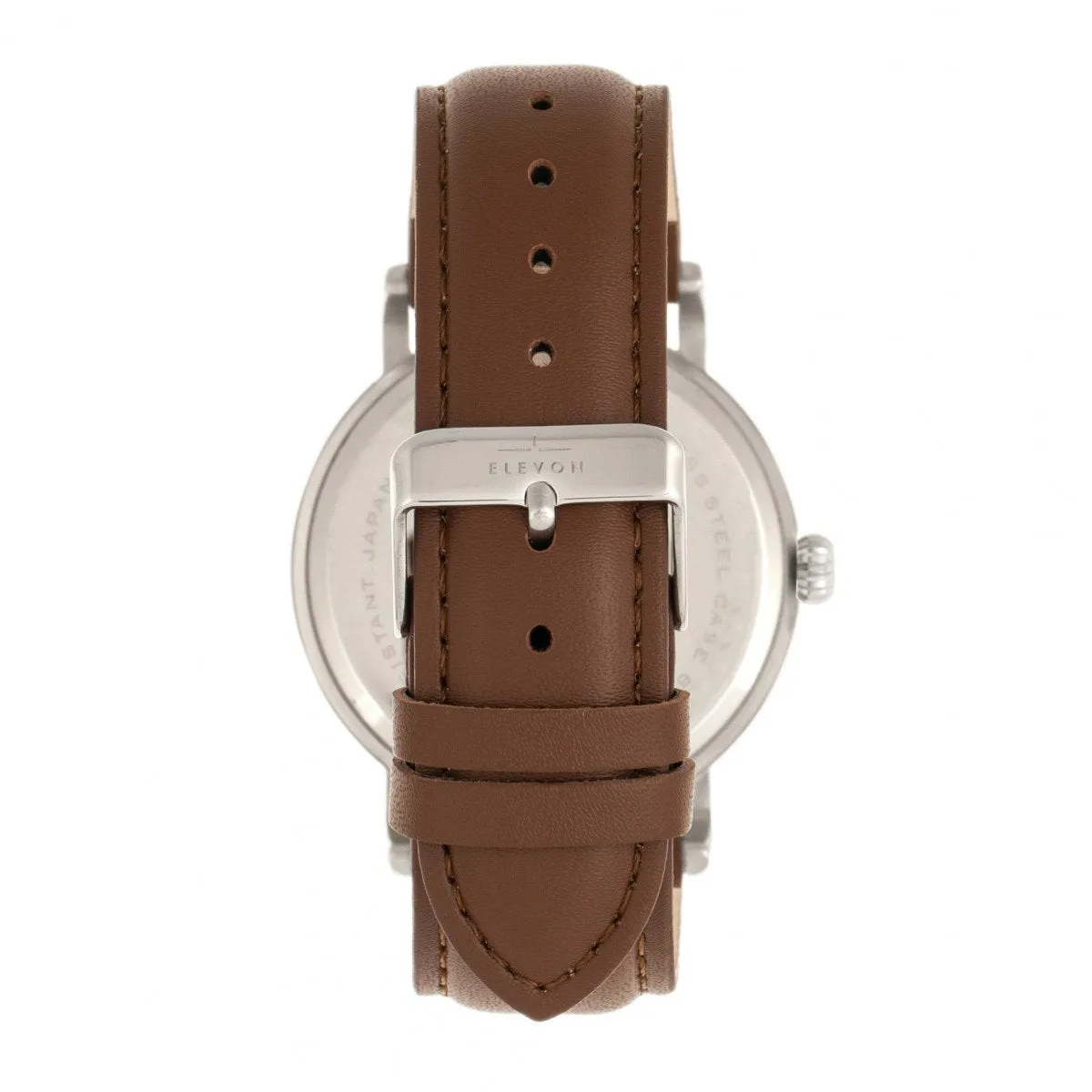 Elevon Von Braun Leather-Band Watch w/Date