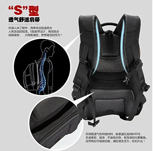 FreeBiz Business, Travel & Work Water Repellent Laptop Backpack Suitalbe to Laptop 14" or Below