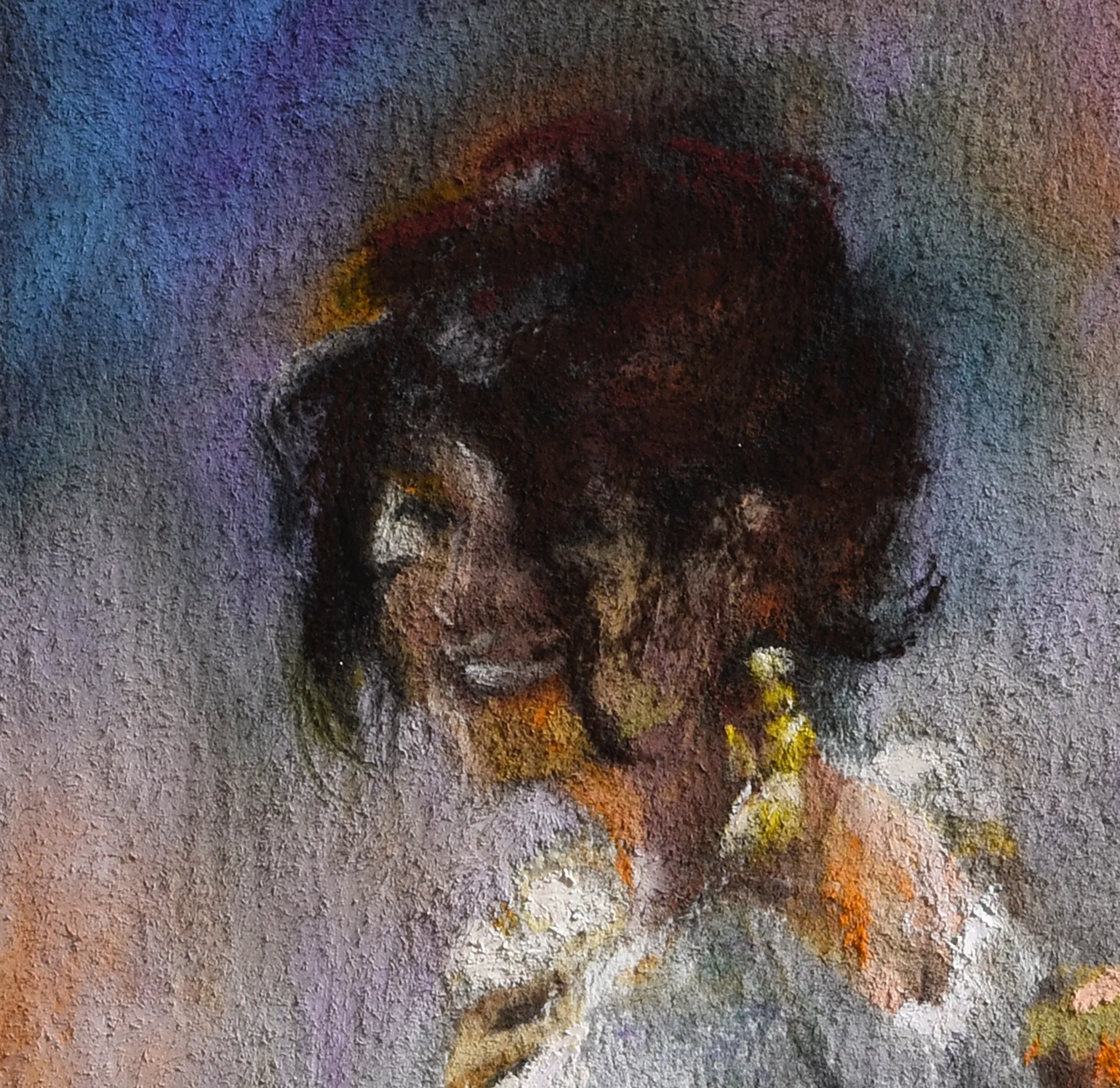 Girl With Onions Pastel Painting After Sargent