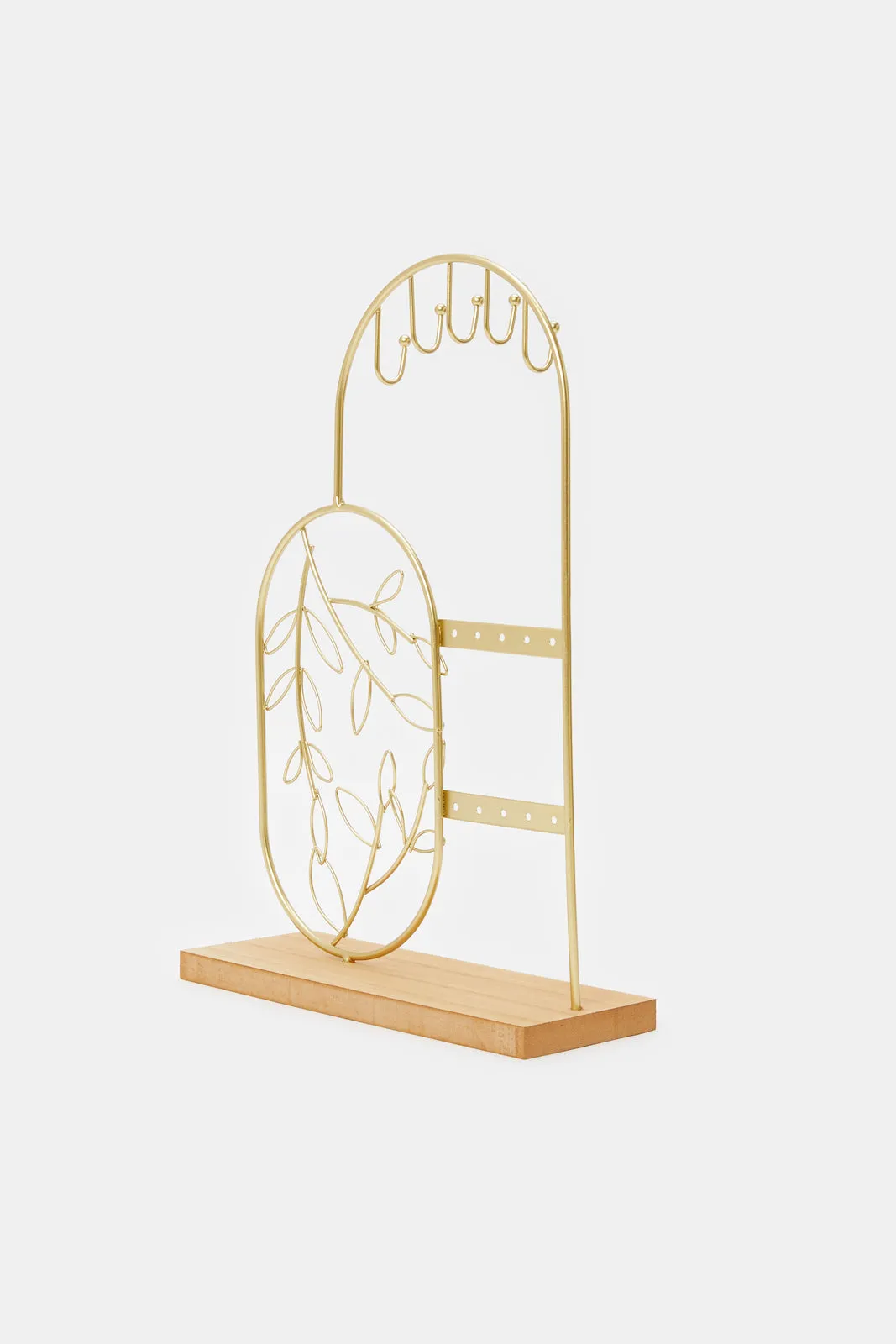 Gold Embellished Jewelry Organizer Stand