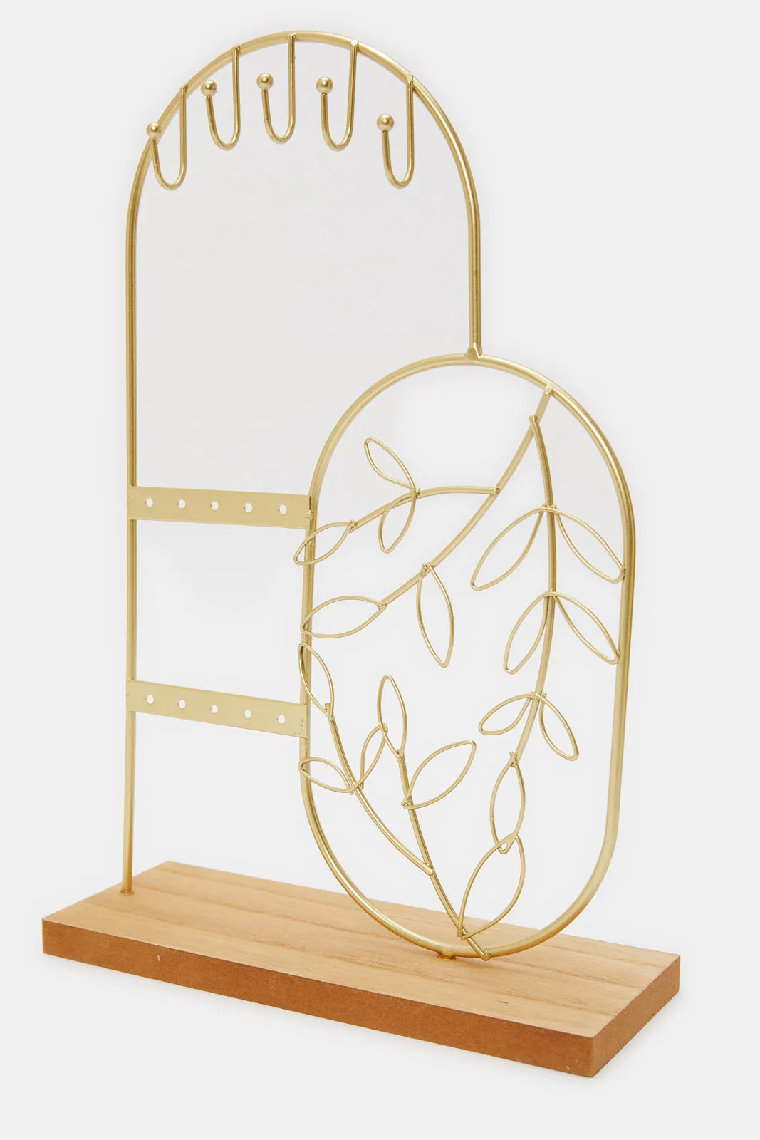 Gold Embellished Jewelry Organizer Stand