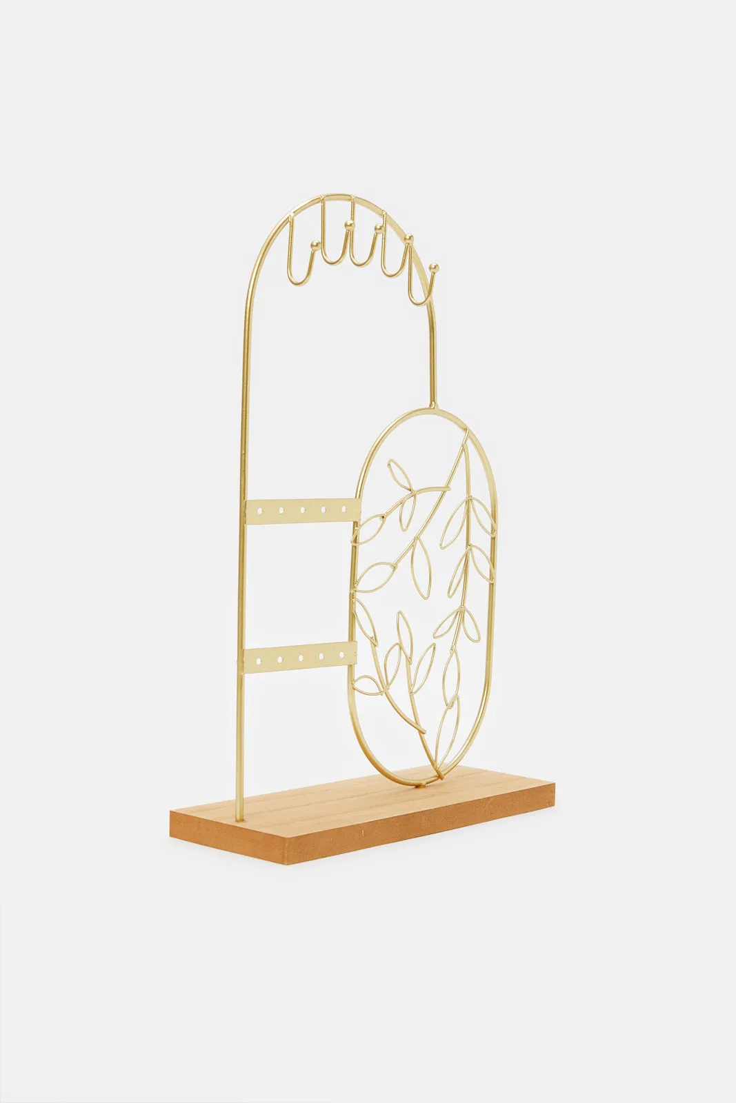 Gold Embellished Jewelry Organizer Stand