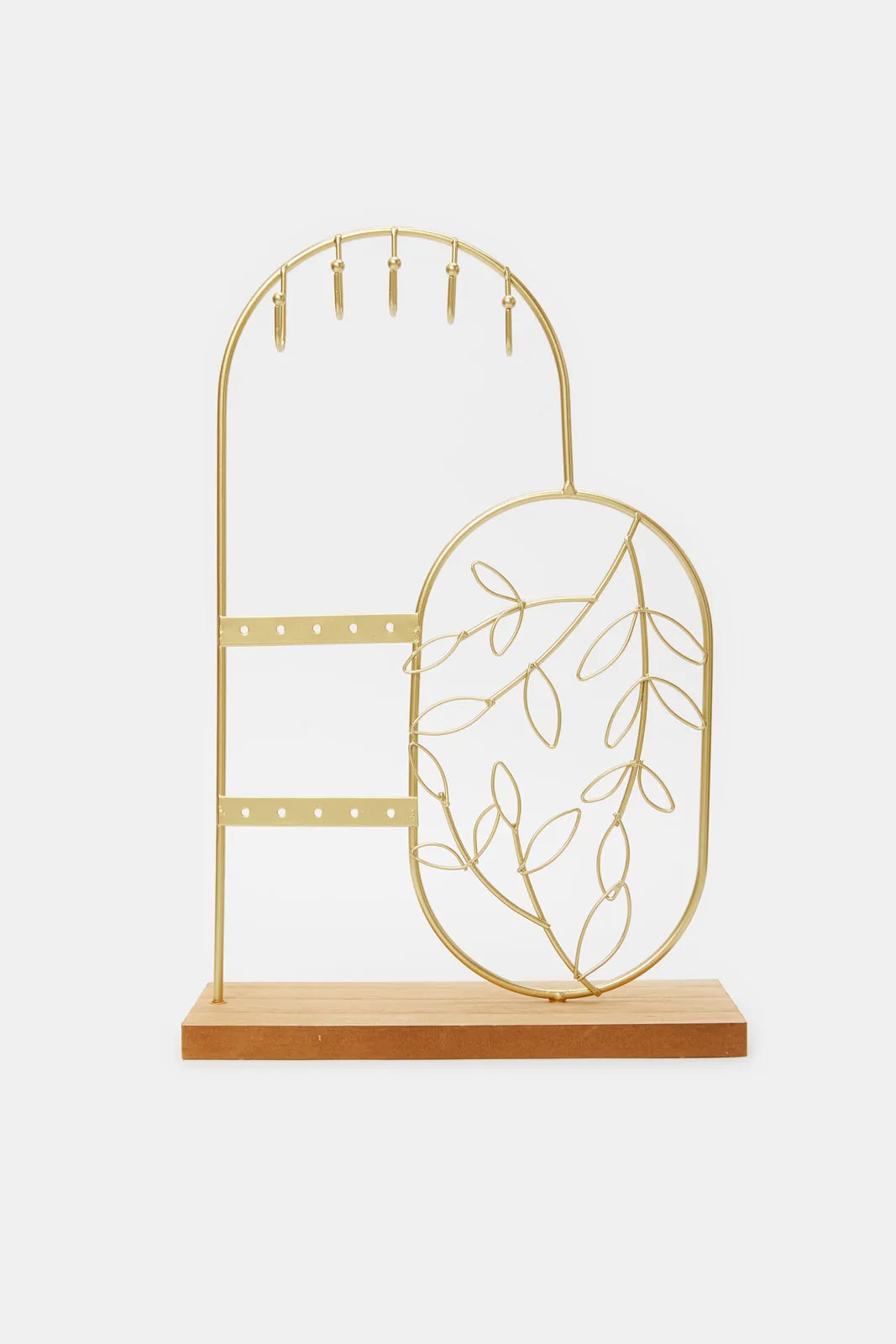 Gold Embellished Jewelry Organizer Stand