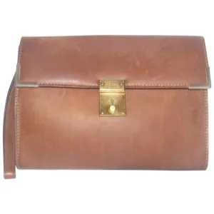 Gucci Vintage Purses Brown Leather Clutch