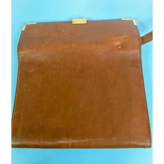 Gucci Vintage Purses Brown Leather Clutch