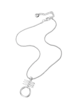 Karen Sampson Silver Pendant Necklace