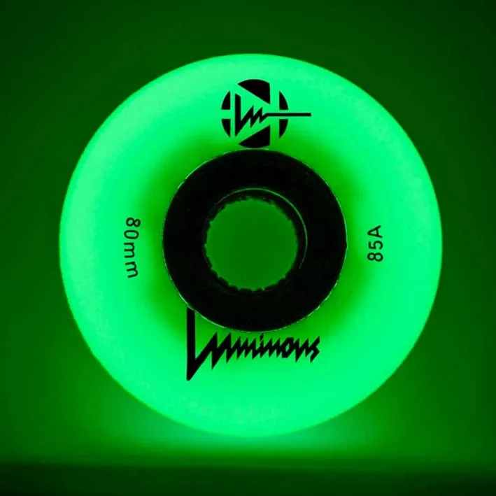 Luminous Light Up Glow LED Inline Wheels 72mm 85A - 4 Pack