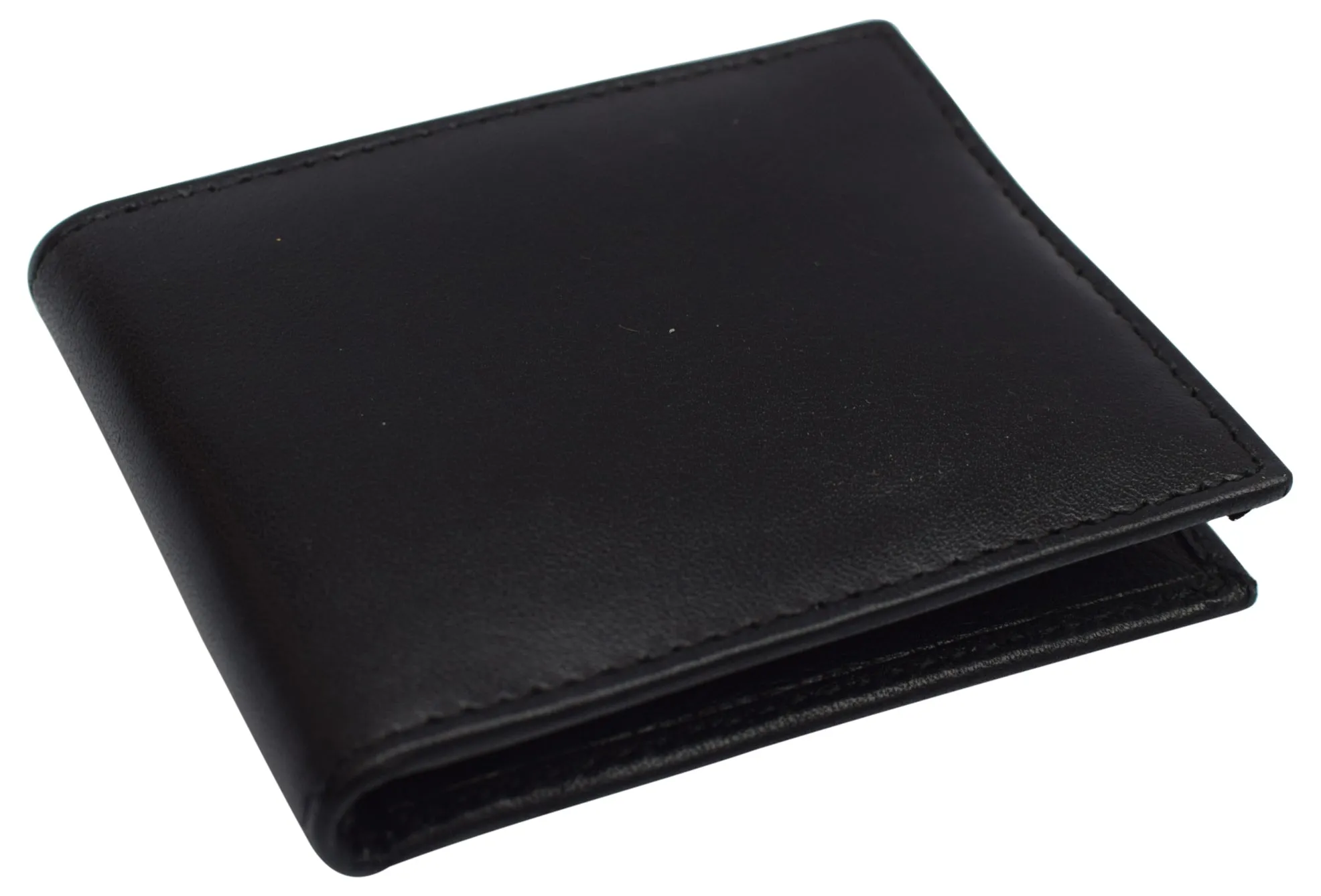 Men's Leather Slim Spring Money Clip Wallet Front Pocket Credit Card Case Holder