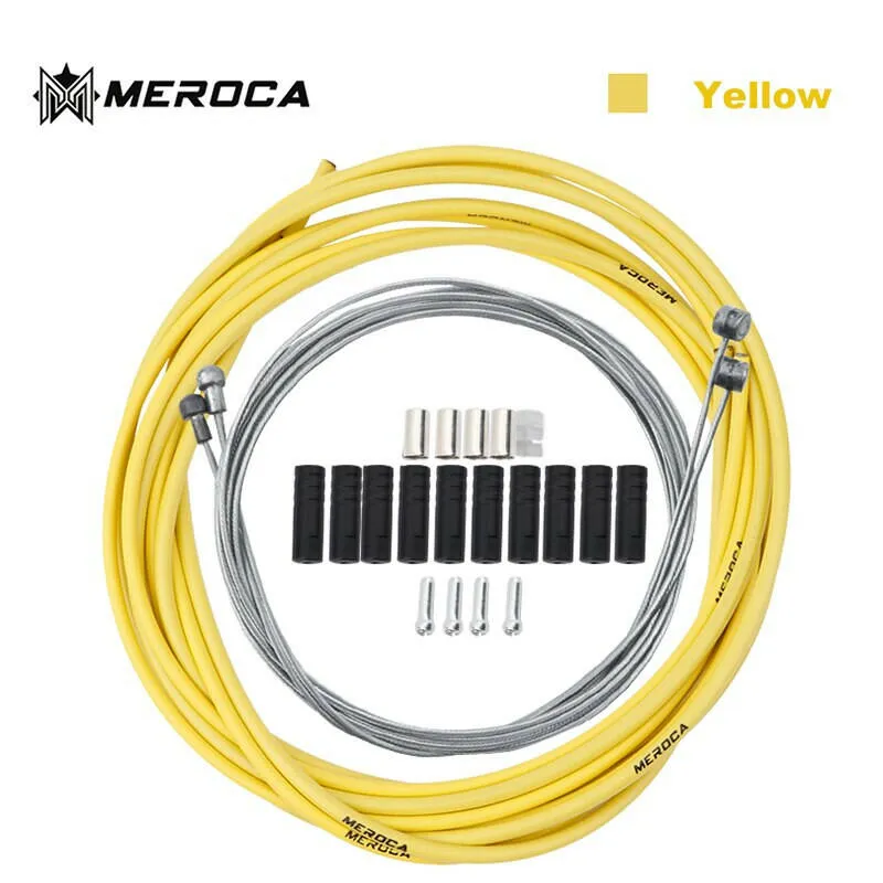 MEROCA Mountain Bike Brake / Speed Shift Cable Kit 2m 2.5m Road Bike BMX High Quality Brake Cable Speed Cable