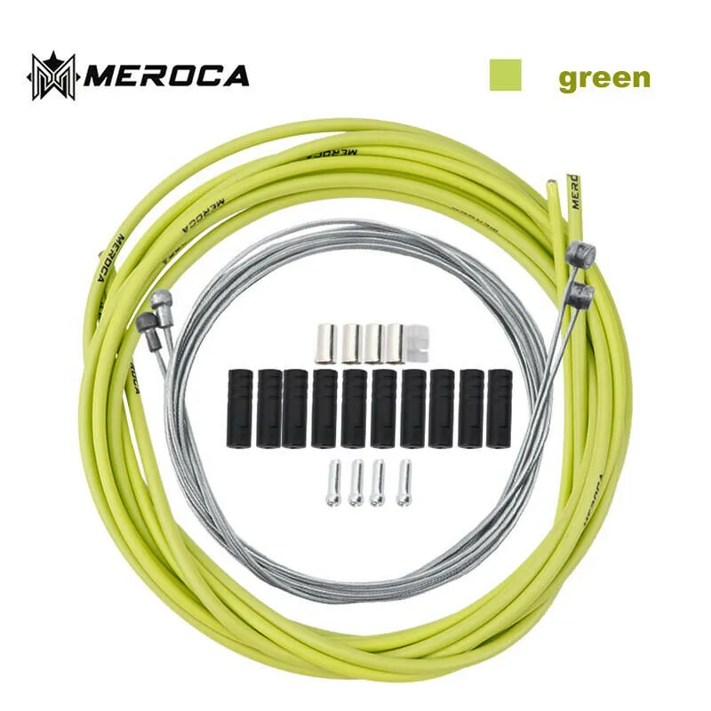 MEROCA Mountain Bike Brake / Speed Shift Cable Kit 2m 2.5m Road Bike BMX High Quality Brake Cable Speed Cable