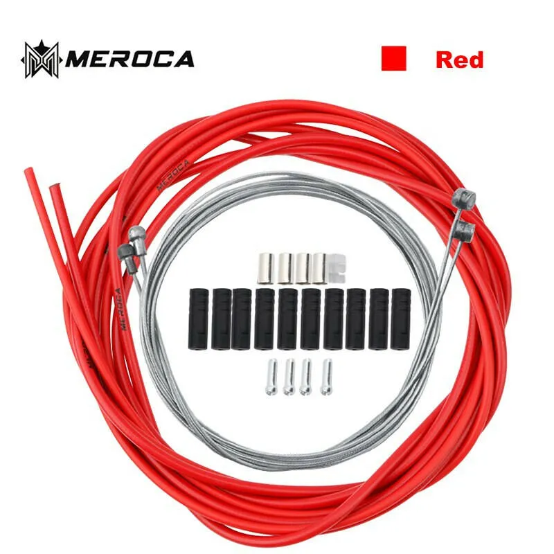 MEROCA Mountain Bike Brake / Speed Shift Cable Kit 2m 2.5m Road Bike BMX High Quality Brake Cable Speed Cable