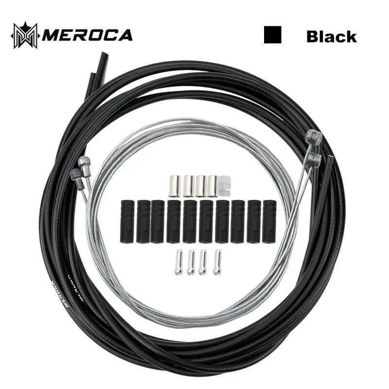 MEROCA Mountain Bike Brake / Speed Shift Cable Kit 2m 2.5m Road Bike BMX High Quality Brake Cable Speed Cable