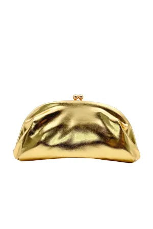 Mia Gold clutch bag