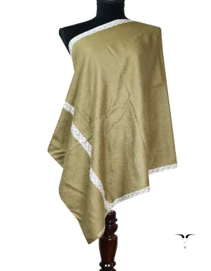natural embroidery pashmina stole 8555