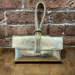 Nina Metallic Clutch