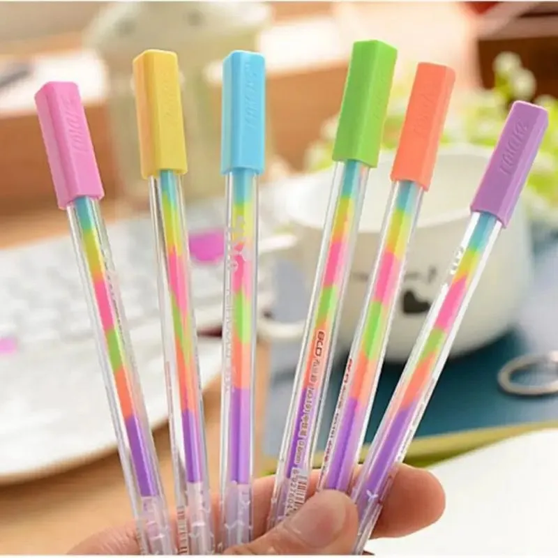NIYO 7 Pc Gel Pens Set Color Pastel, Neon Pens Set