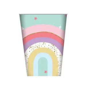 Pastel Rainbow Cups - 8 Pkt