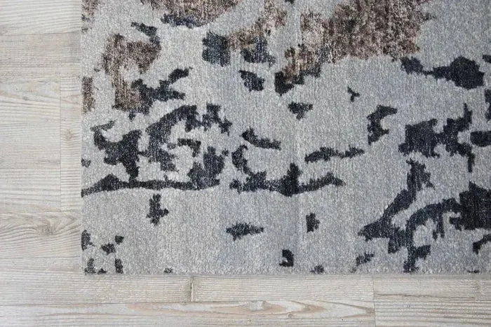 Silk Shadows SHA16 Silver Grey Rug