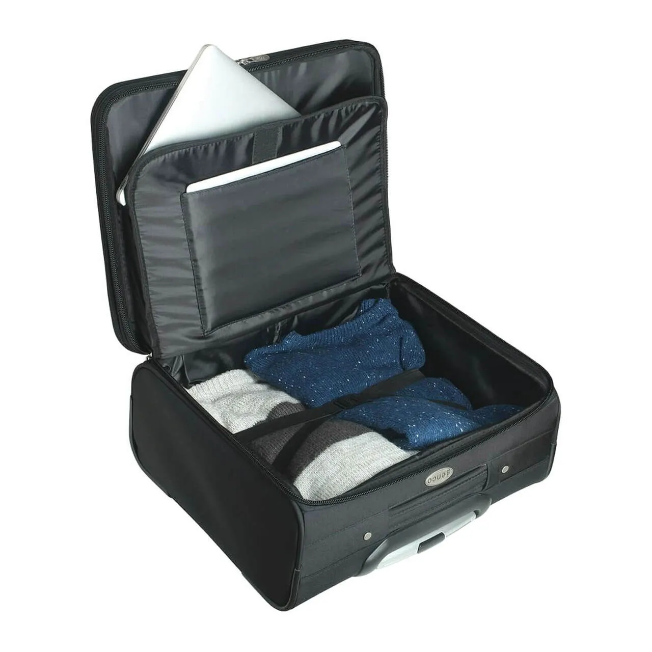 Texas Rangers 14" Black Wheeled Laptop Overnighter