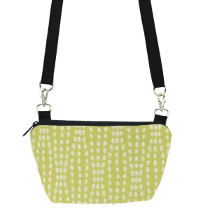 Wavy Dots in Yellow | Black Nylon | Traveler Belt Bag
