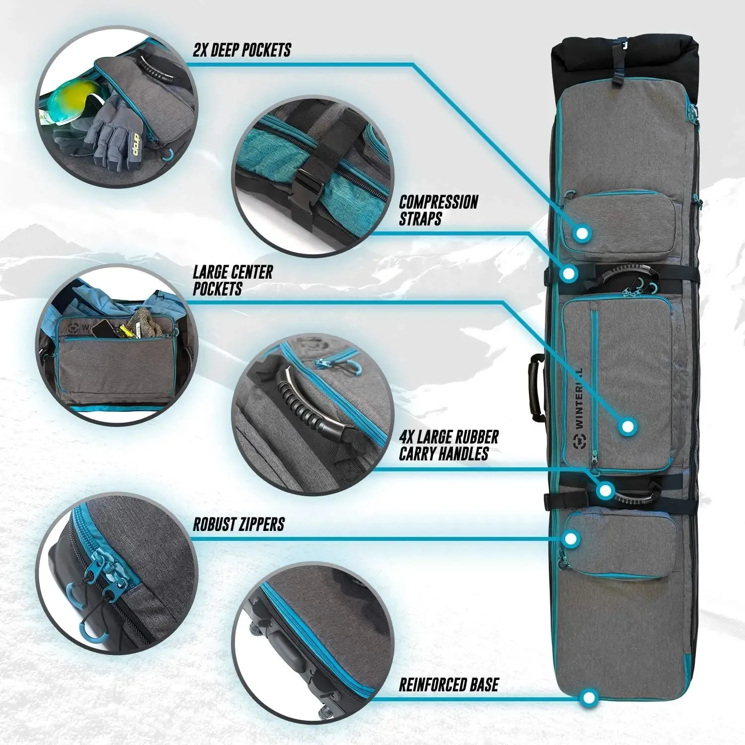 YTYIN Ski Snowboard Bag